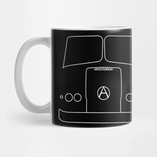 Atkinson Borderer truck outline graphic (white) Mug